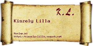 Kiszely Lilla névjegykártya